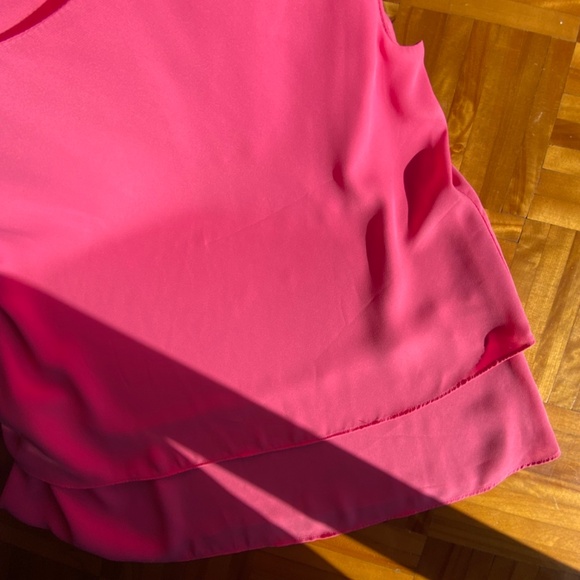 NWOT Melanie Lyne sleeveless double layered pink blouse - Picture 4 of 5